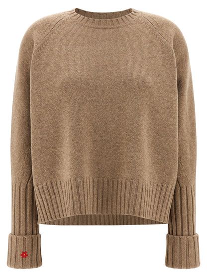Tory Burch Wool Sweater - Beige Knitwear