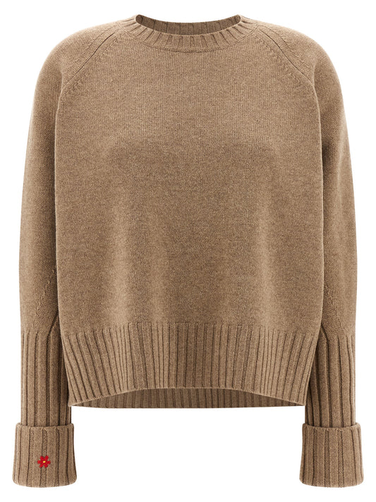 Tory Burch Wool Sweater - Beige Knitwear