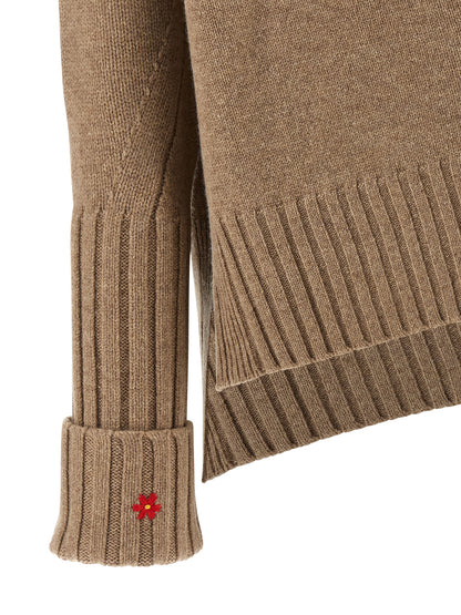 Tory Burch Wool Sweater - Beige Knitwear