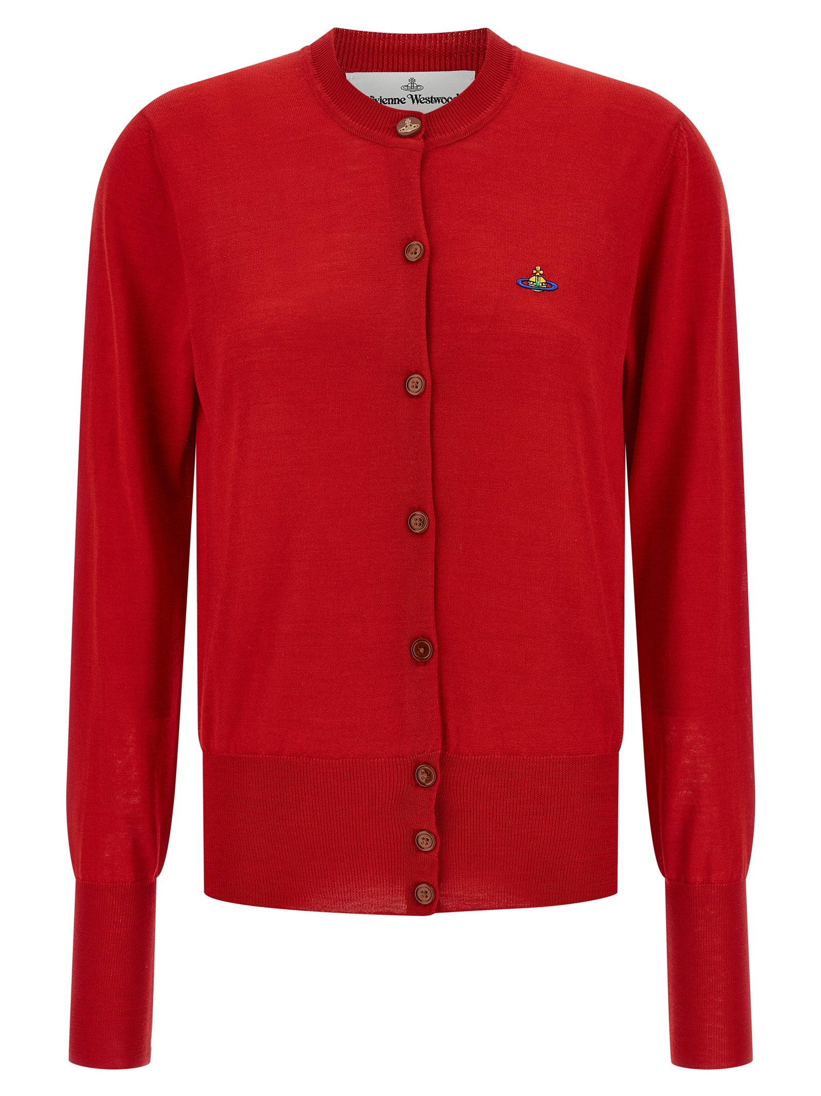 Vivienne Westwood Bea Cardigan — Red Knitwear, Luxury Fit