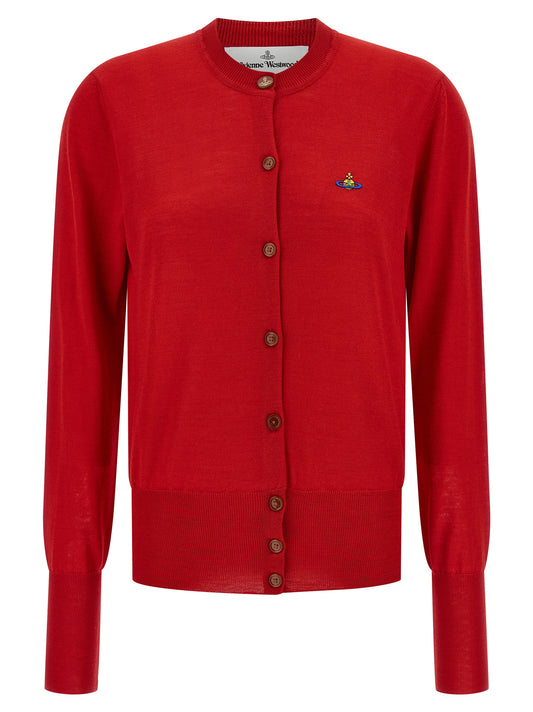 Vivienne Westwood Bea Cardigan — Red Knitwear, Luxury Fit