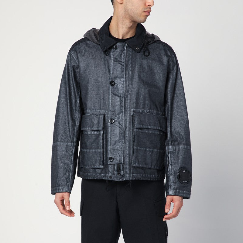 C.P. Company Mille light grey jacket in nylon raffia