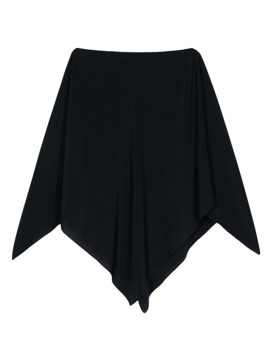 Blue Silk Cape Jacket — Gianluca Capannolo