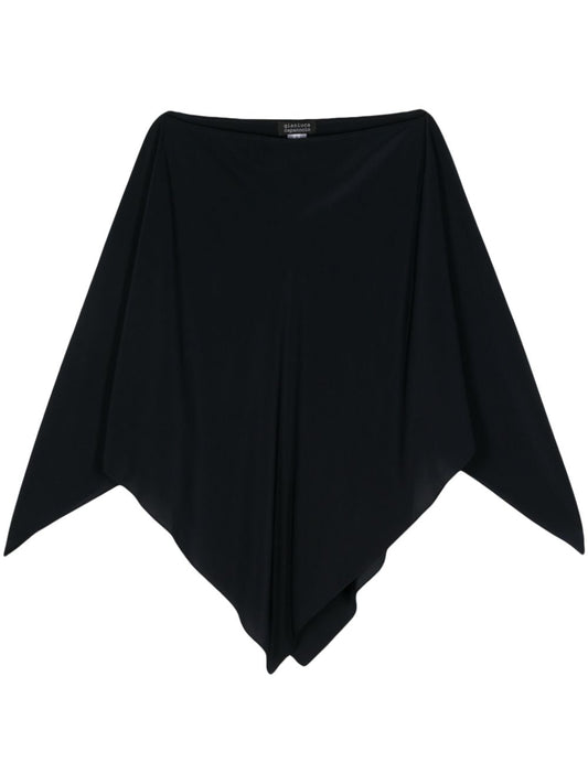 Blue Silk Cape Jacket — Gianluca Capannolo