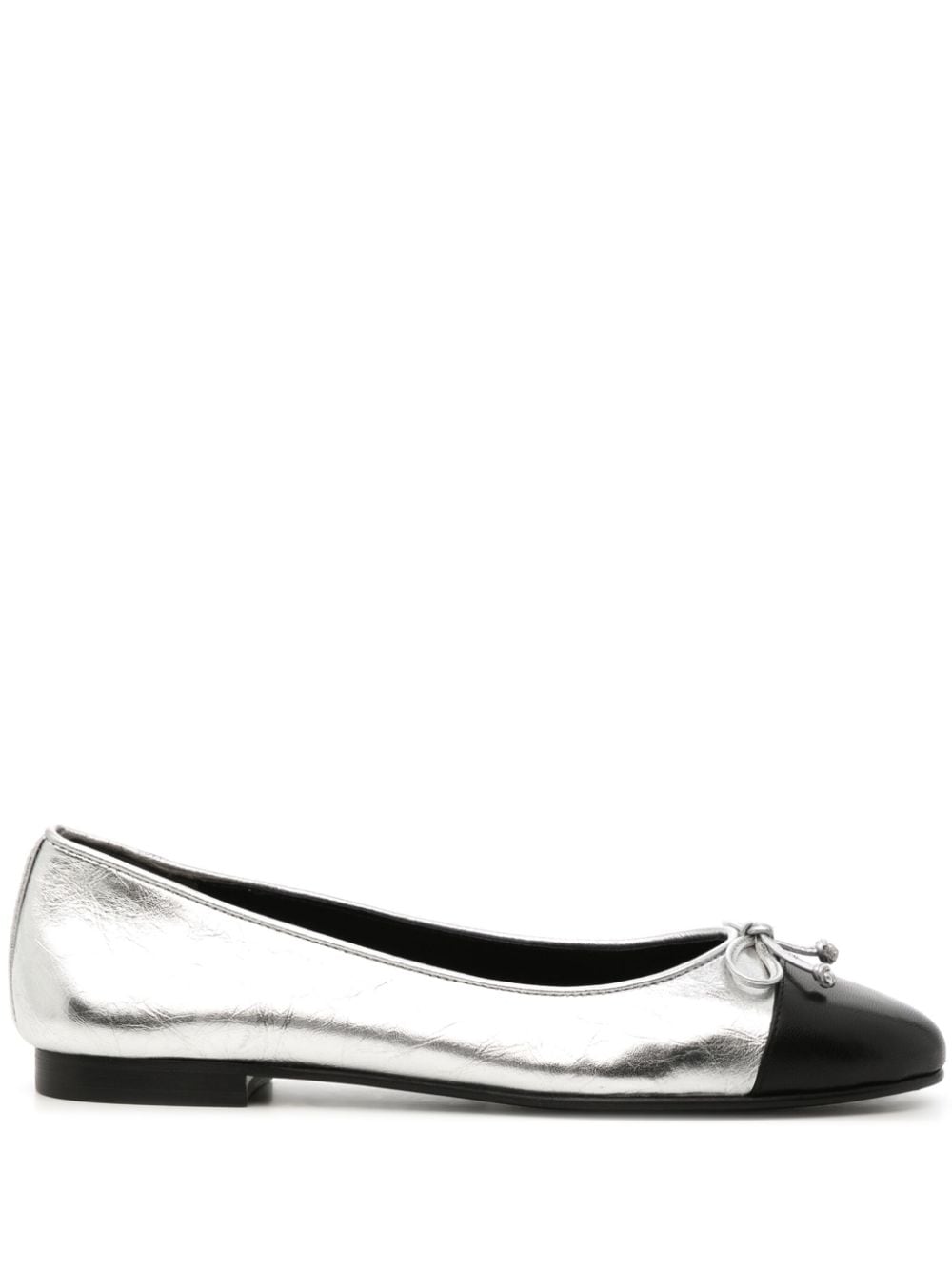 Tory Burch Ballerinas with contrasting toe in leather