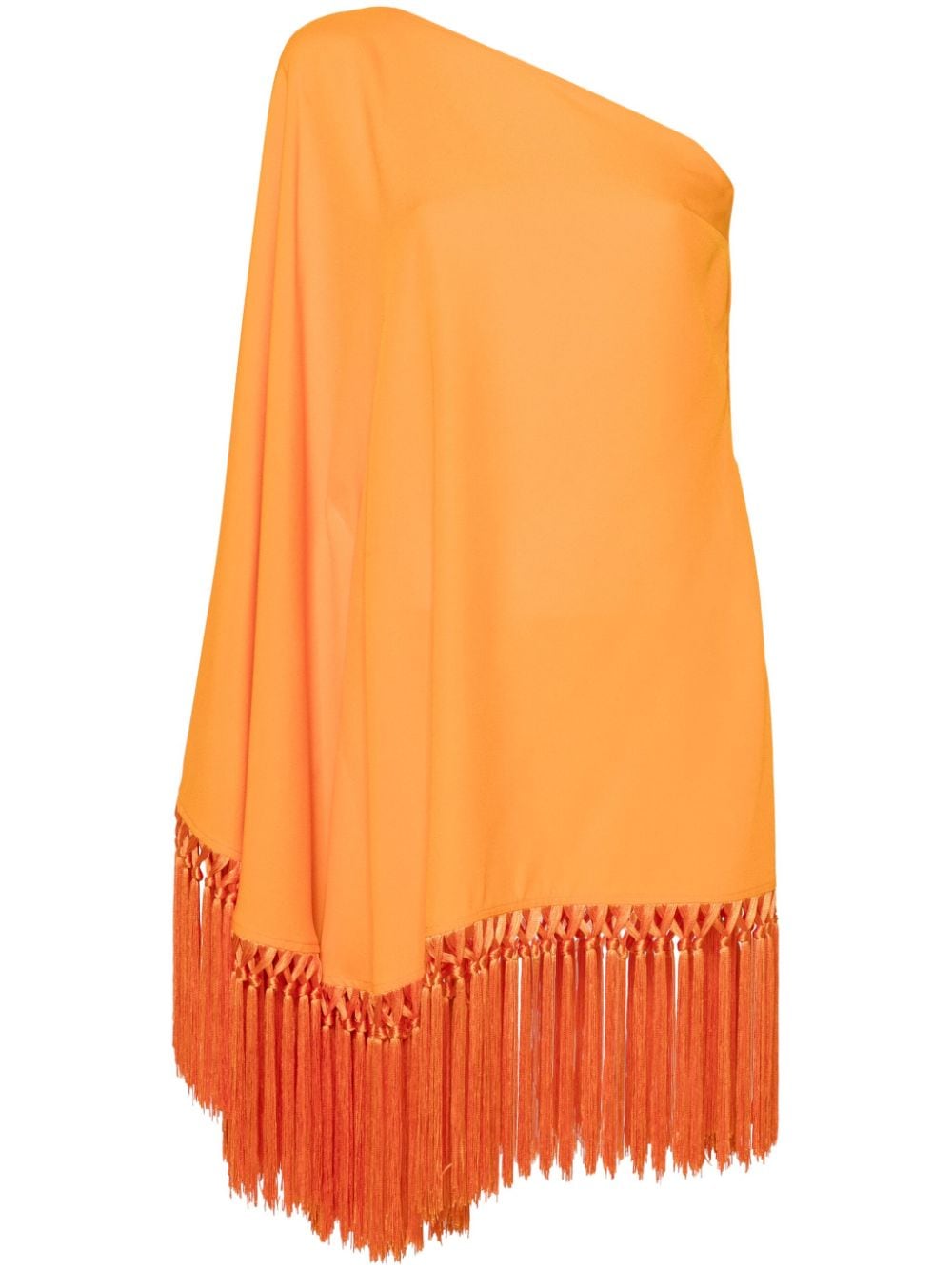 Taller Marmo Pre Dresses Orange asymmetric crepe mini