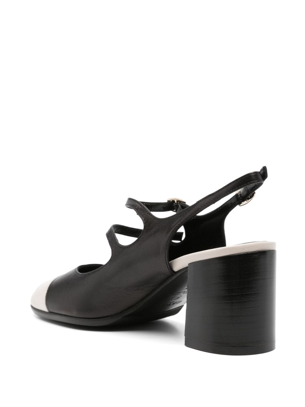 Carel Paris With Heel Black slingback in calf leather