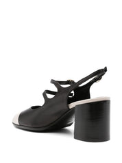 Carel Paris With Heel Black slingback in calf leather
