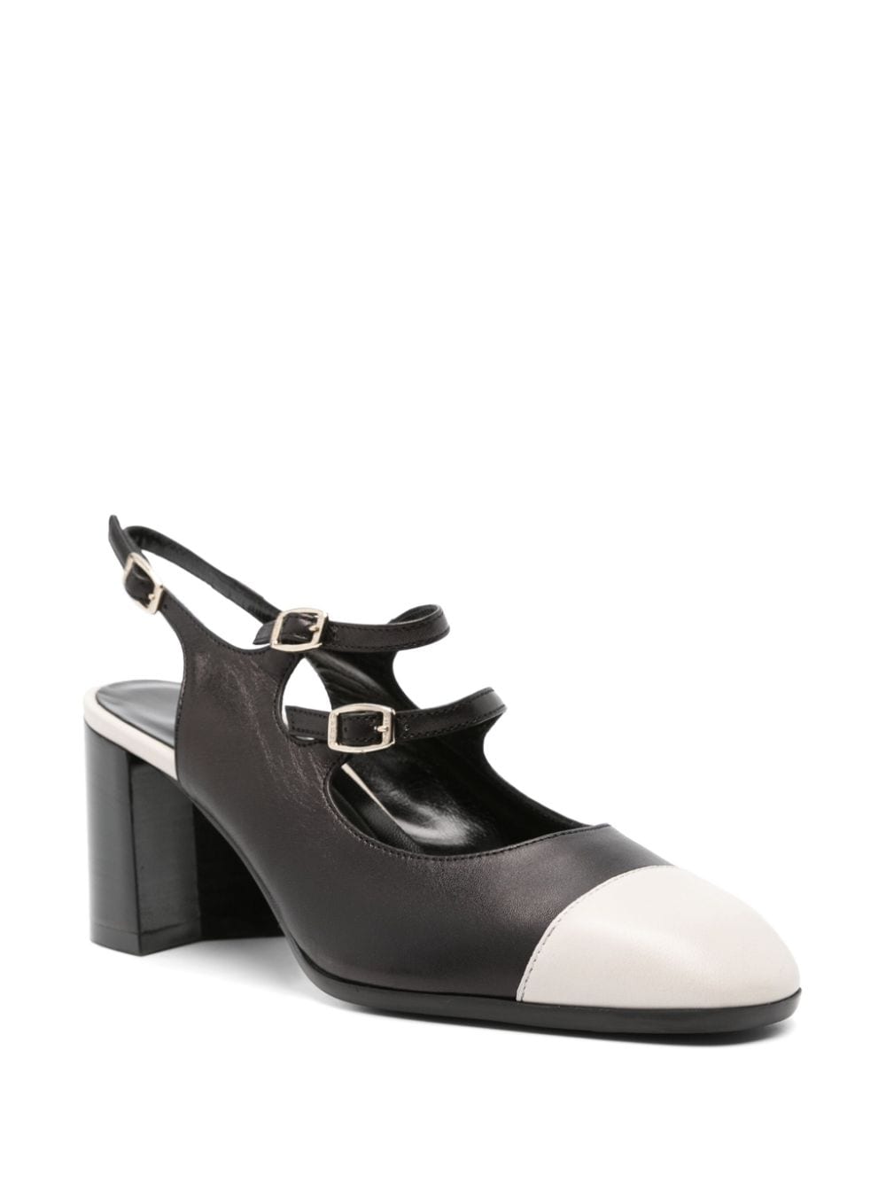 Carel Paris With Heel Black slingback in calf leather