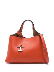 Tod'S Bags.. Orange leather micro tote