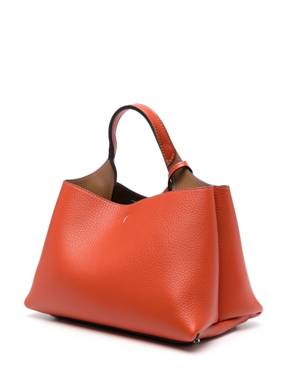 Tod'S Bags.. Orange leather micro tote