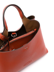 Tod'S Bags.. Orange leather micro tote