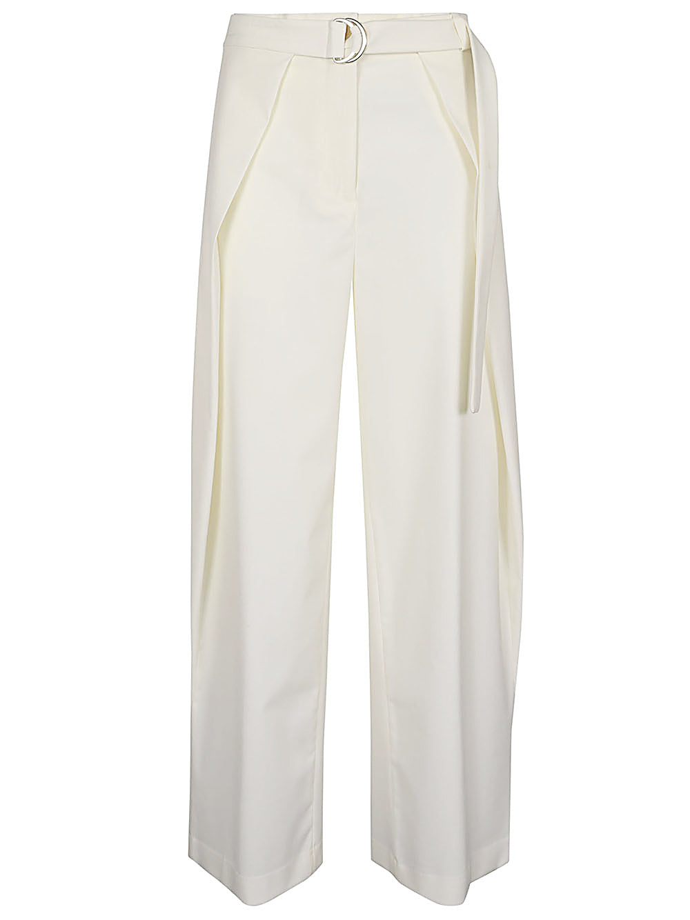 Erika Cavallini Pantalon Semi-Couture Blanc