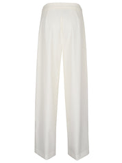 Erika Cavallini Pantalon Semi-Couture Blanc