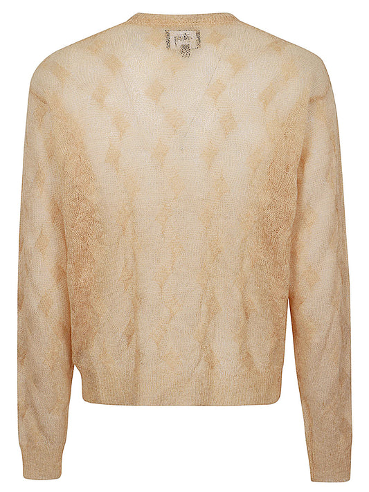 Stussy Sweaters Beige crew neck — Luxury men's sweater