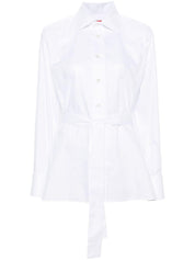 Chemises en cachemire sauvage Coupe classique en coton blanc