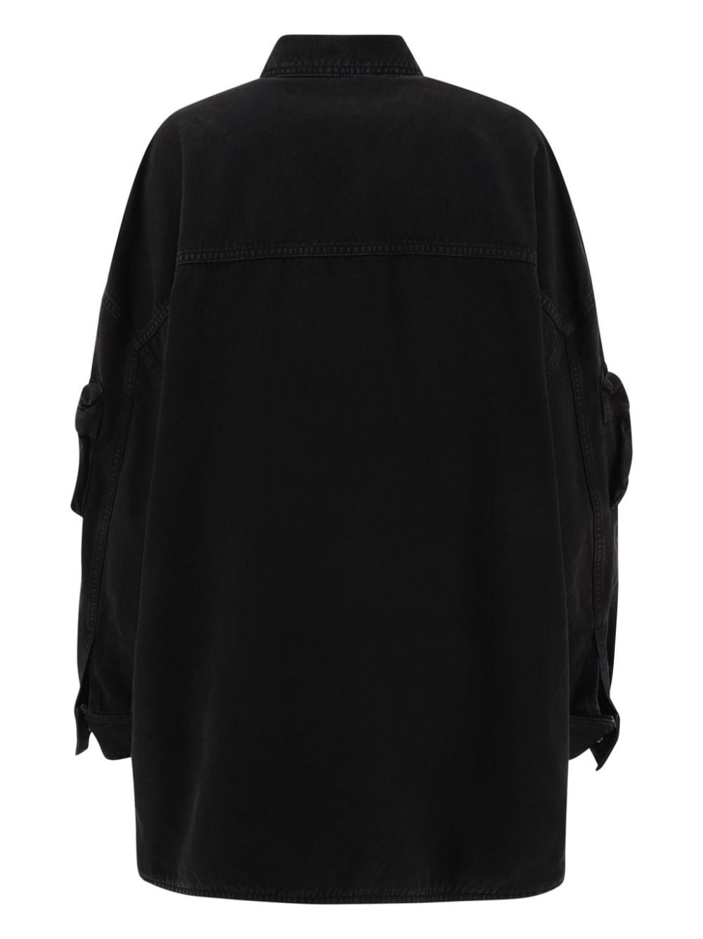 The Attico Coats Black — Cotton Cargo Coat