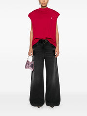 The Attico Jeans Black wide leg denim