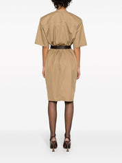 Saint Laurent Dresses Beige cotton belted dress