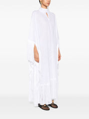 Taller Marmo Pre White Linen Kaftan Dress