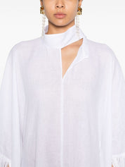 Taller Marmo Pre White Linen Kaftan Dress