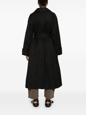 Studio Nicholson PRE Coats Black belted cotton blend