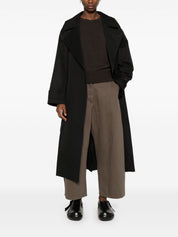 Studio Nicholson PRE Coats Black belted cotton blend