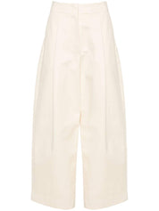 Pantalón Studio Nicholson PRE beige en sarga de algodón