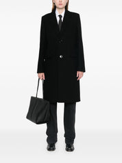 Ami Paris Coats Black wool felted