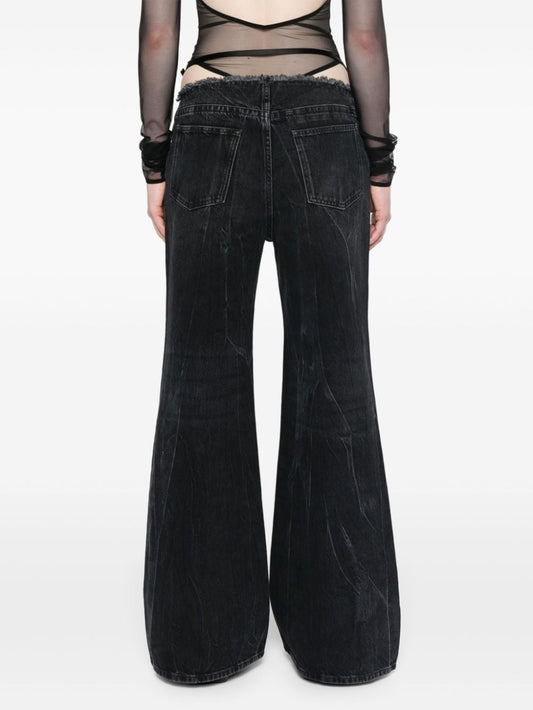 Givenchy Black Flared Jeans — Sleek Cotton Denim