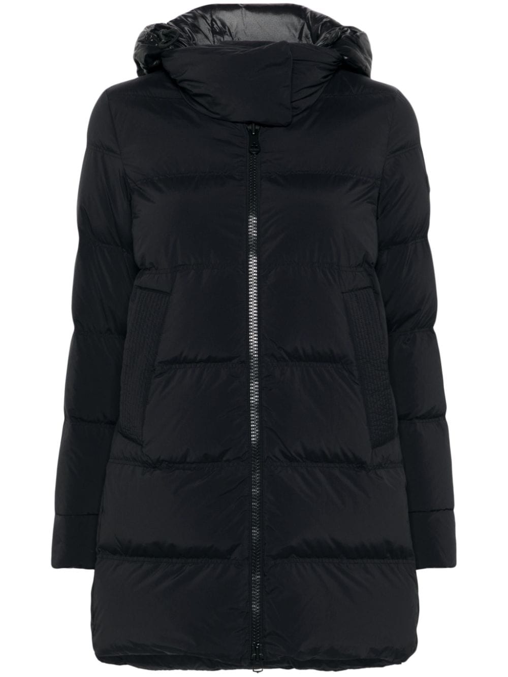 Peuterey Coats Black padded midi down jacket