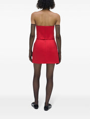 Faldas Marc Jacobs de satén rojo por encima de la rodilla