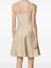 Versace Dresses Beige jacquard Barocco mini