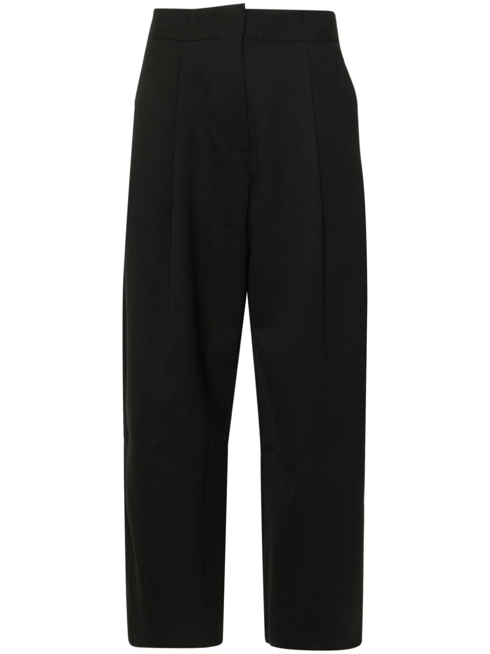 Studio Nicholson Trousers Black cropped wide leg