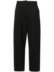 Studio Nicholson Trousers Black cropped wide leg