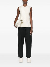 Studio Nicholson Trousers Black cropped wide leg