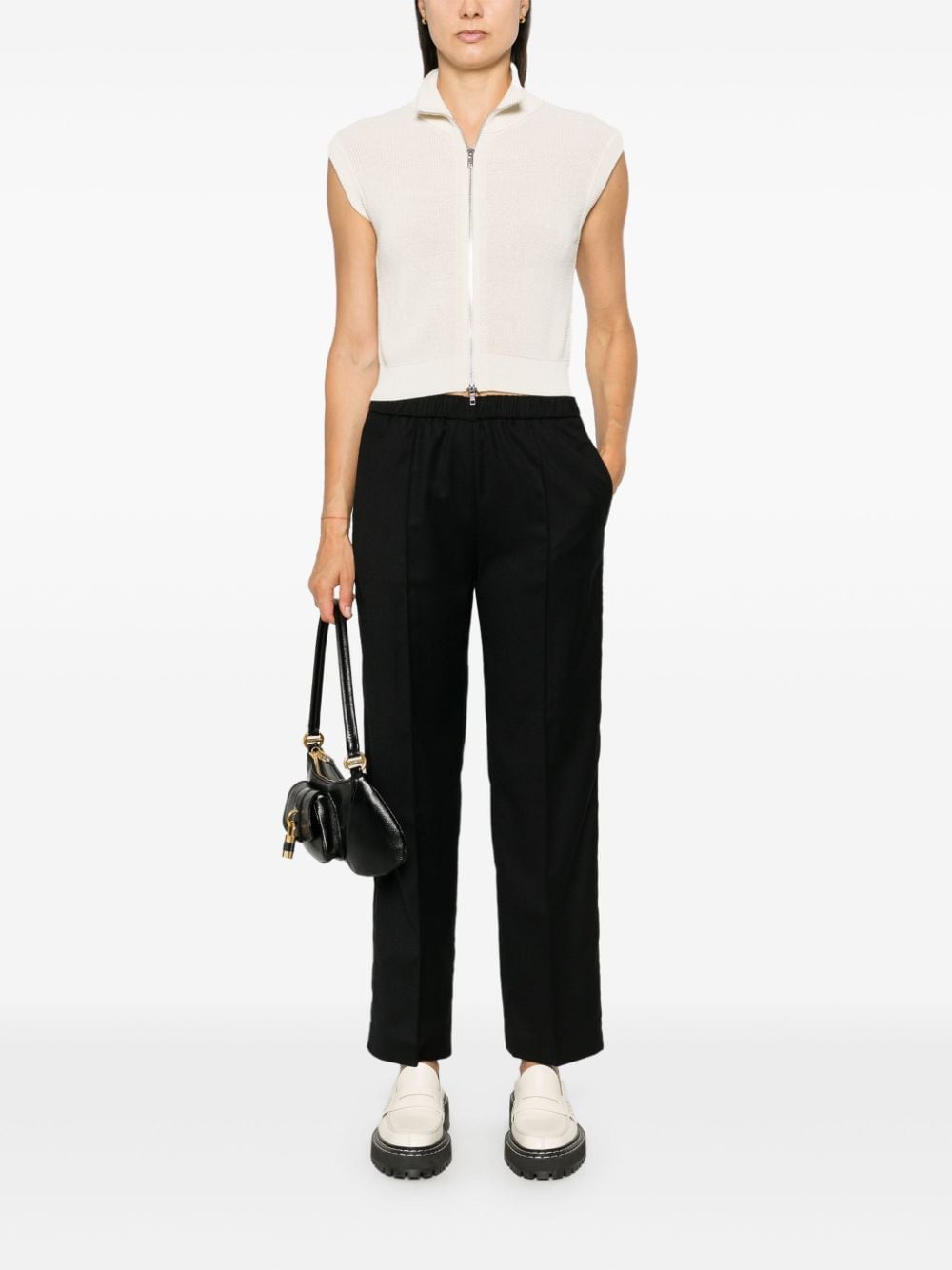 Fabiana Filippi Black Virgin Wool Trousers