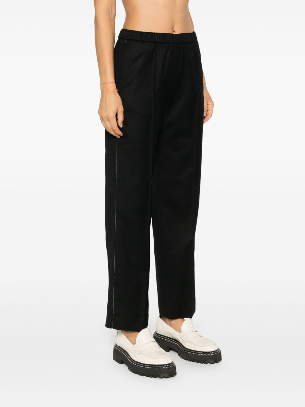 Fabiana Filippi Black Virgin Wool Trousers