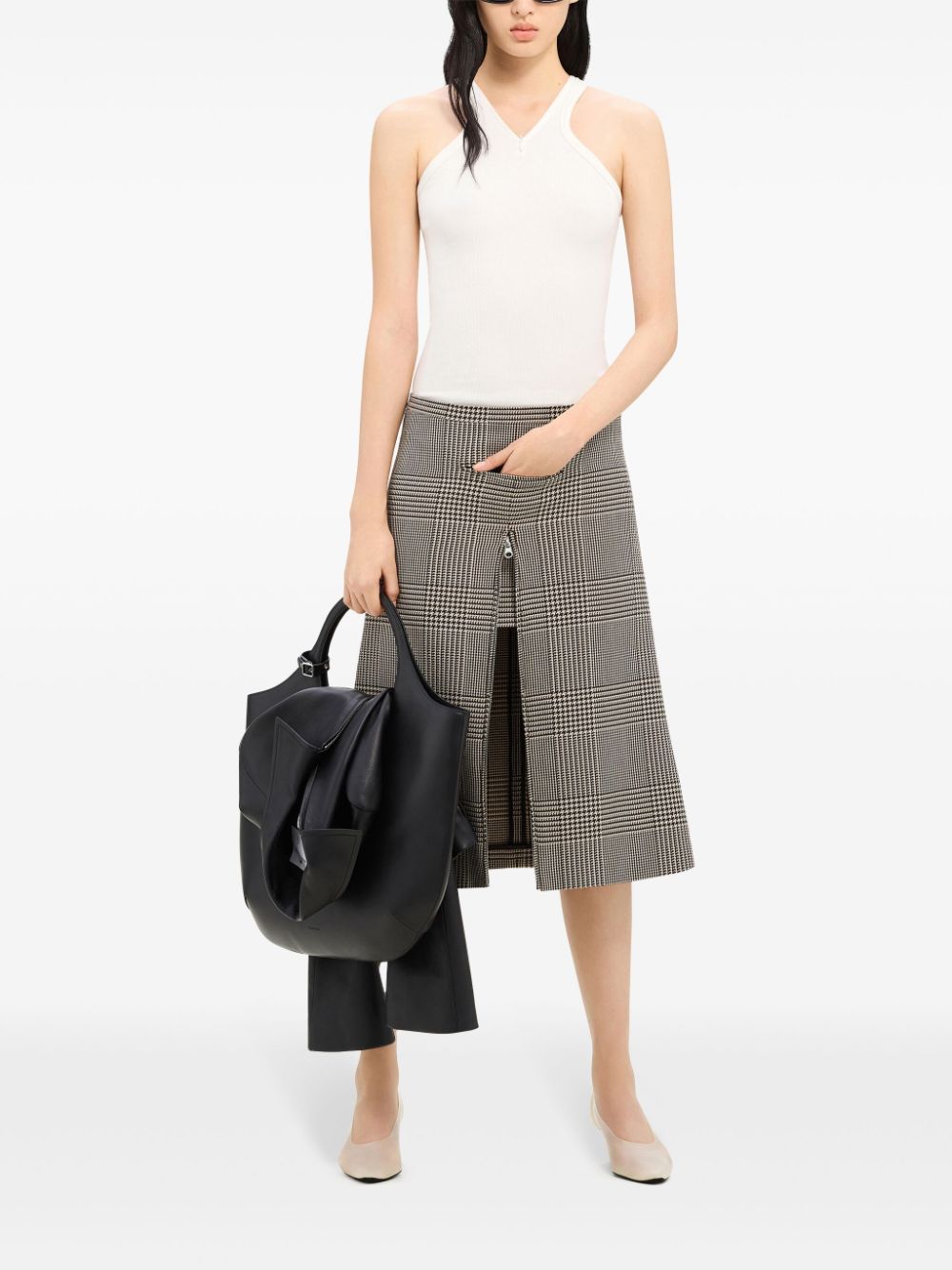 White Stretch-Cotton Tank Top — Courrèges Pre