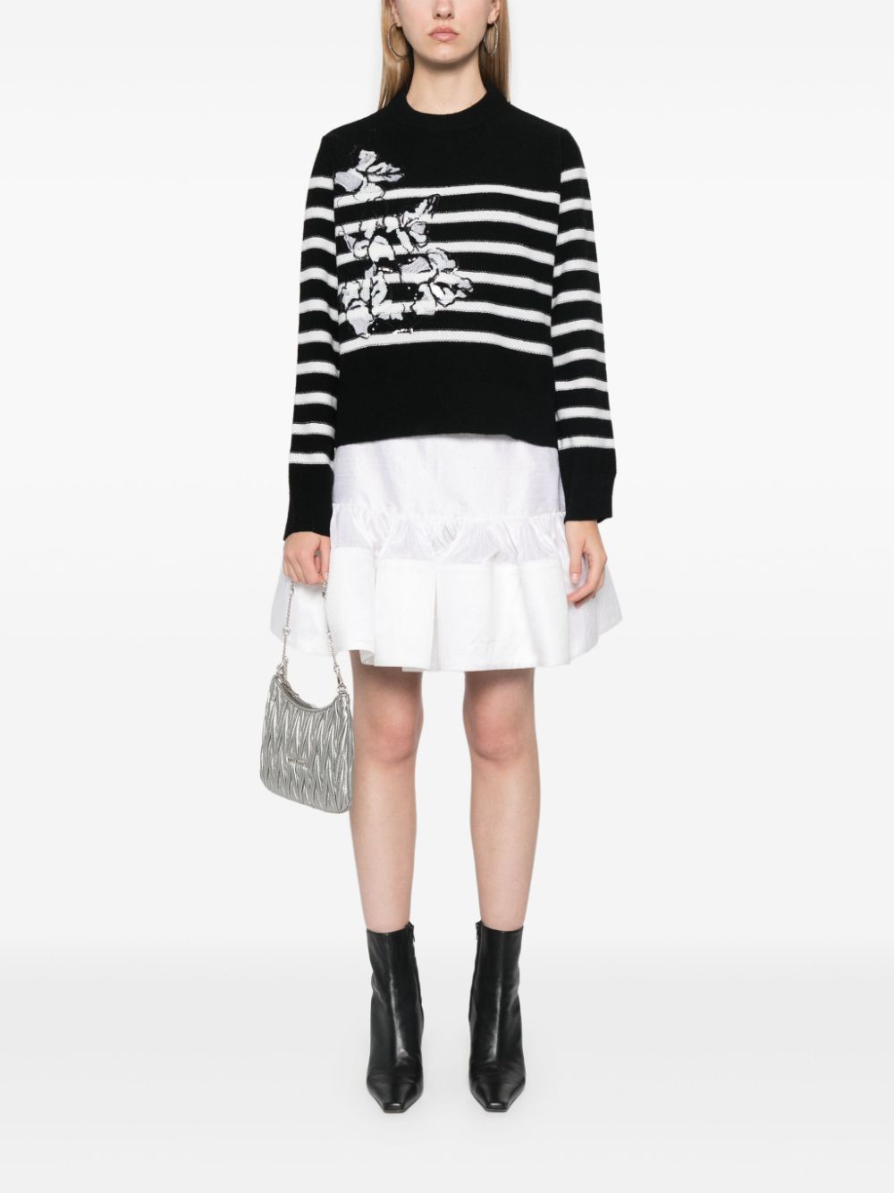 Pulls Ermanno Firenze en laine mélangée noire