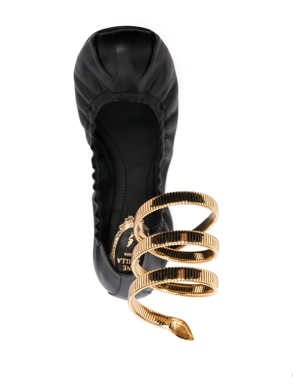 René Caovilla Flat shoes Black lambskin