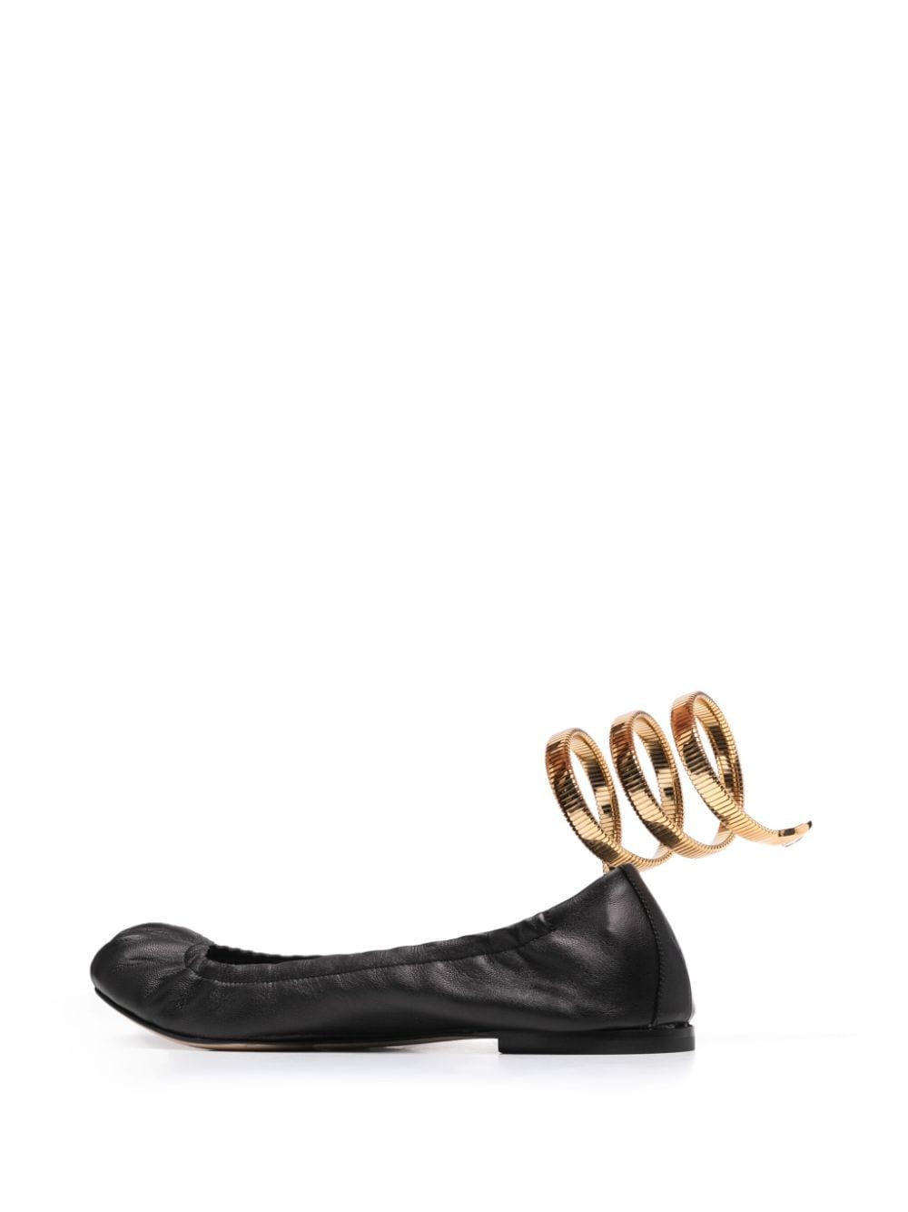 René Caovilla Flat shoes Black lambskin