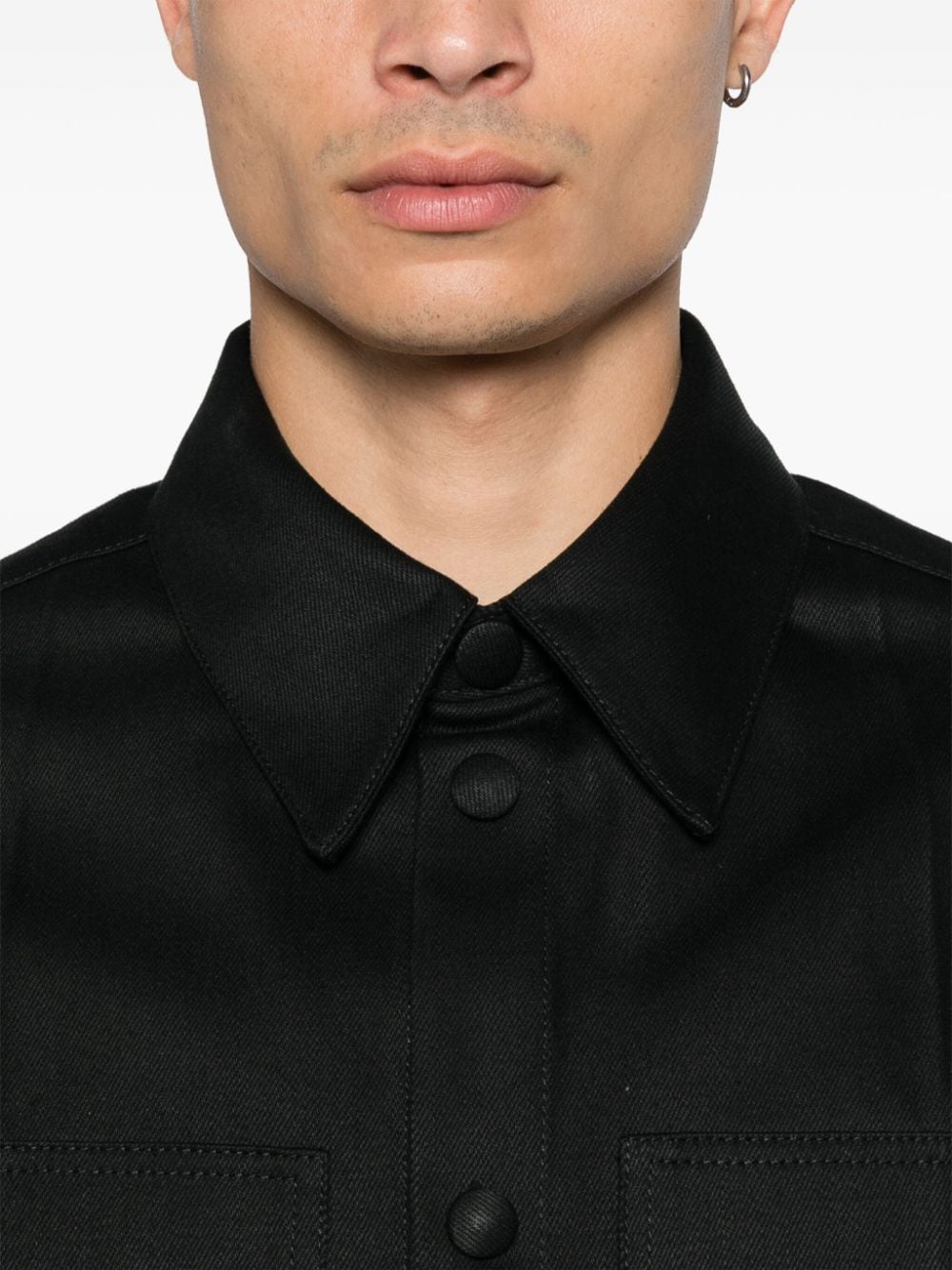 Jil Sander Shirts Black cotton denim