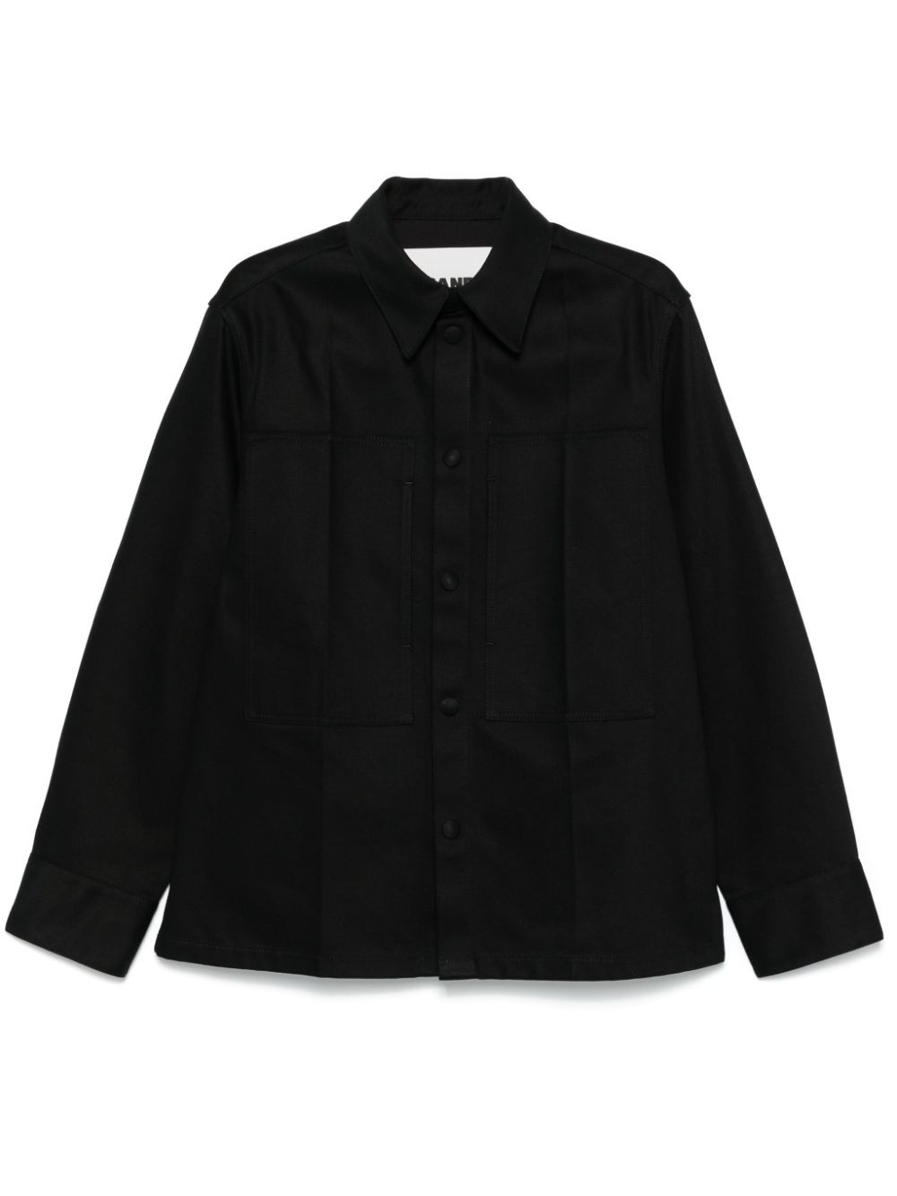 Jil Sander Shirts Black cotton denim