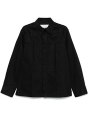 Jil Sander Shirts Black cotton denim