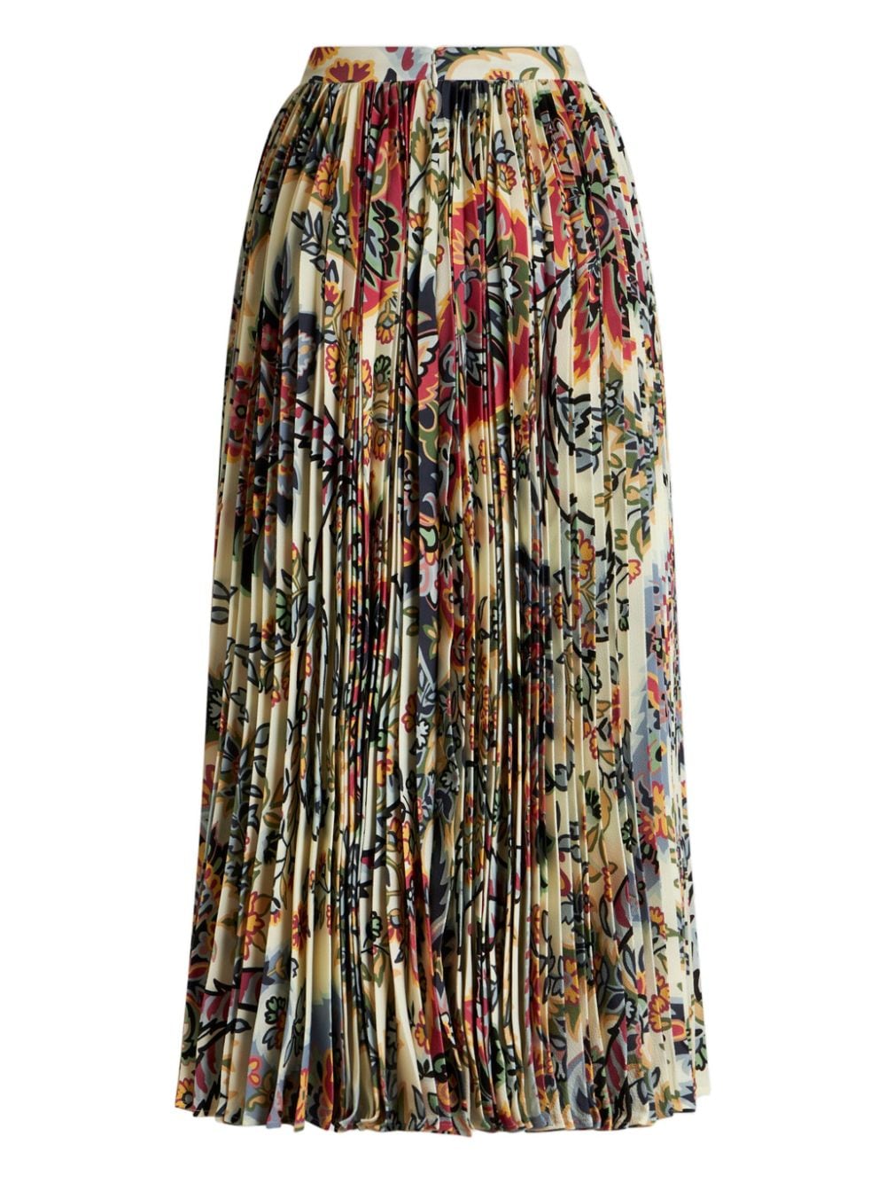 Jupes Etro Midi beige à imprimé cachemire