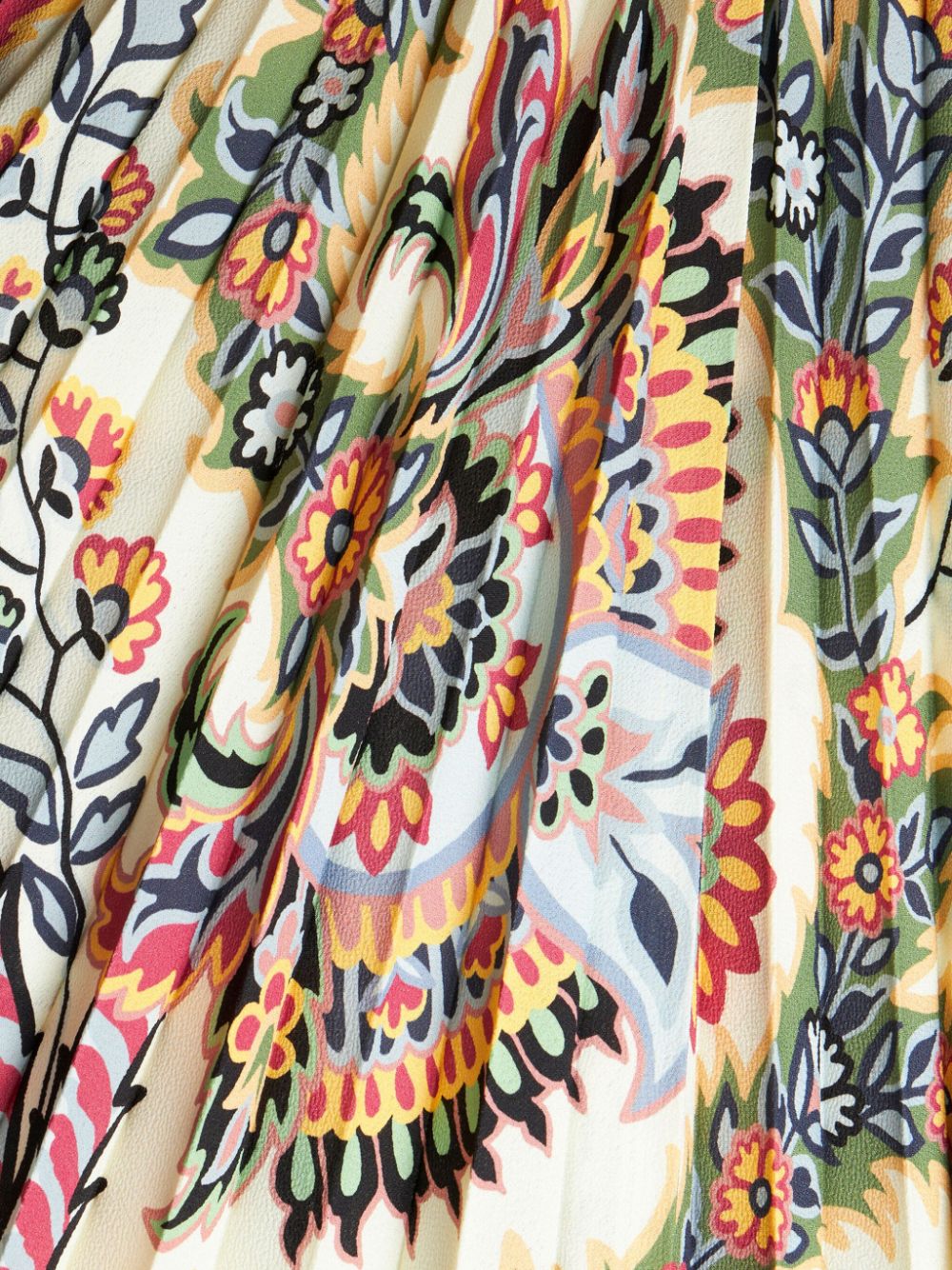 Jupes Etro Midi beige à imprimé cachemire