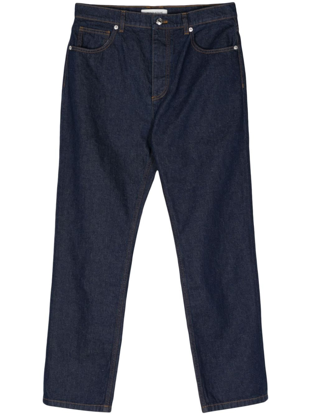Maison Kitsuné Jeans Denim bleu à jambe droite