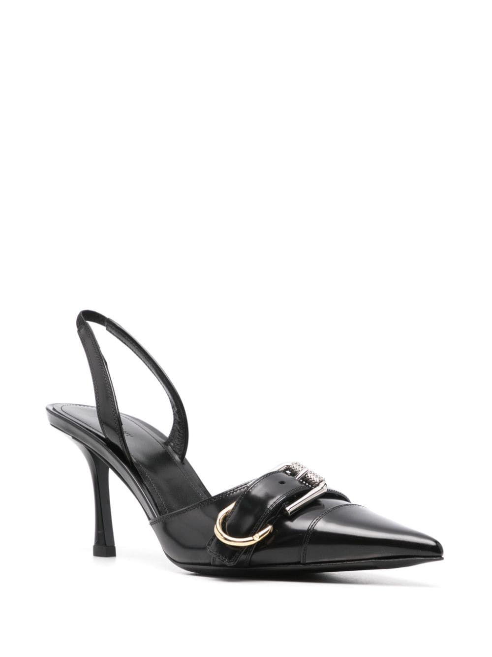 Givenchy With Heel Black leather slingback