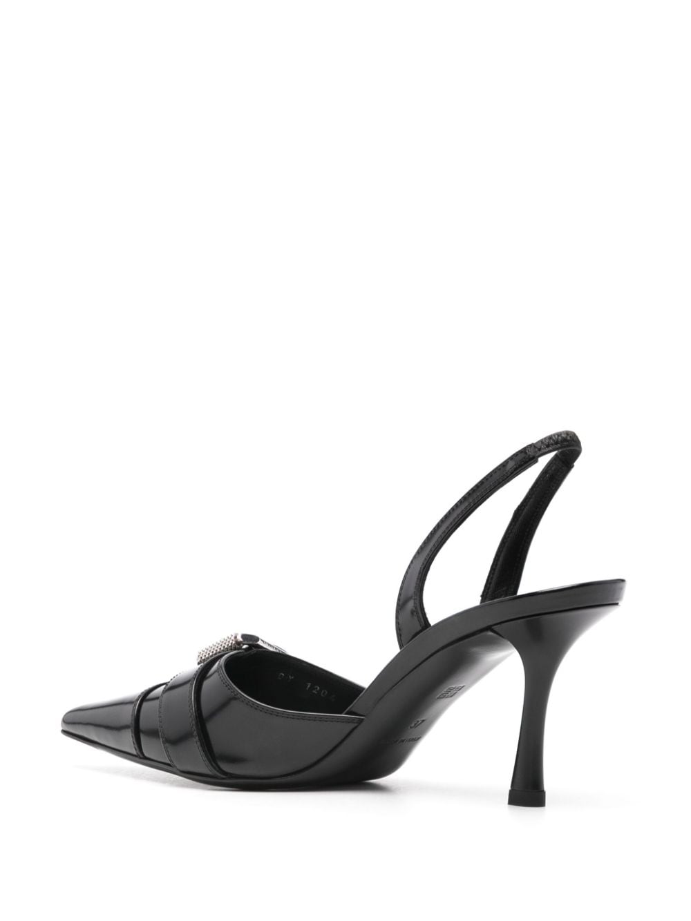 Givenchy With Heel Black leather slingback